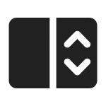 Dual Screen Vertical Scroll SVG Icon
